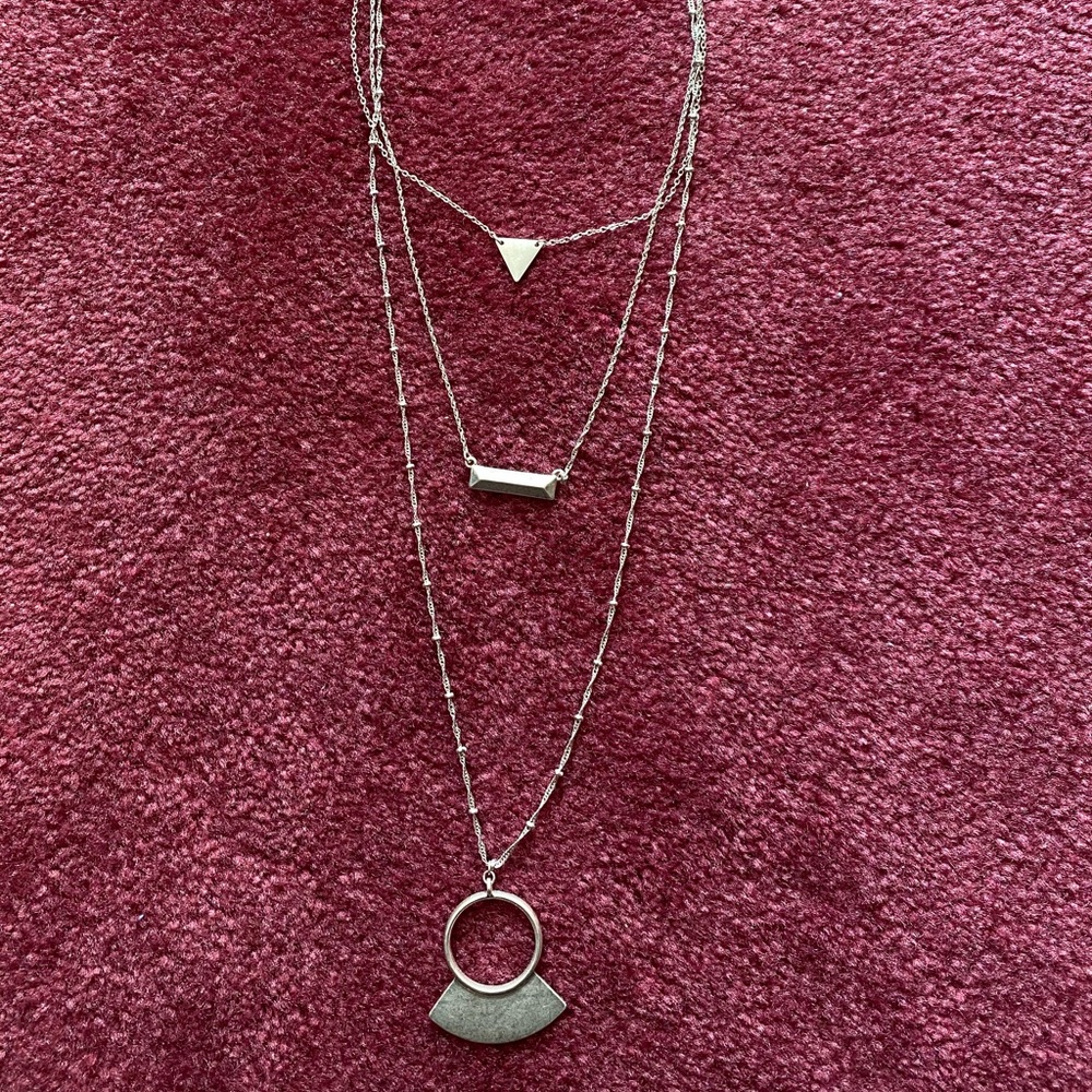 Multilayer Silver Necklace